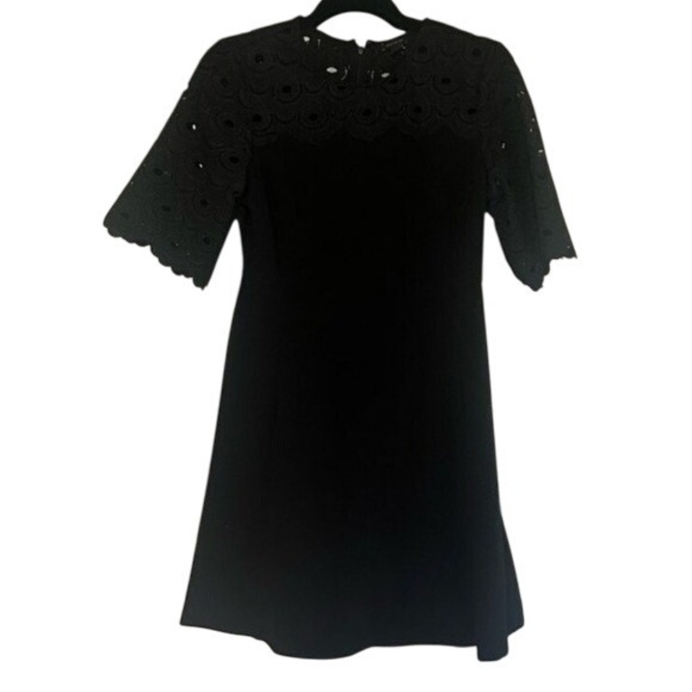 Ann Taylor Black Lace‎ Sleeve Dress